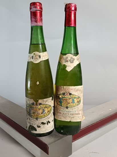 2 Bouteilles GEWURZTRAMINER 1979 - Domaine...