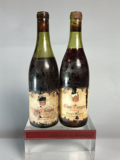 2 Bouteilles CLOS DE VOUGEOT Grand cru -...
