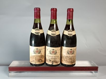 3 Bouteilles CHAMBOLLE MUSIGNY 1er Cru Les...