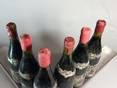 6 Bouteilles MAZY CHAMBERTIN Grand Cru 1990...