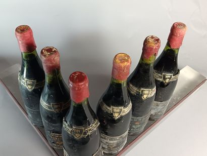 6 Bouteilles CHAMBERTIN Grand Cru 1989 -...