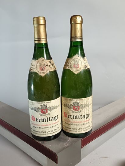 2 Bouteilles HERMITAGE Blanc Jean Louis CHAVE...