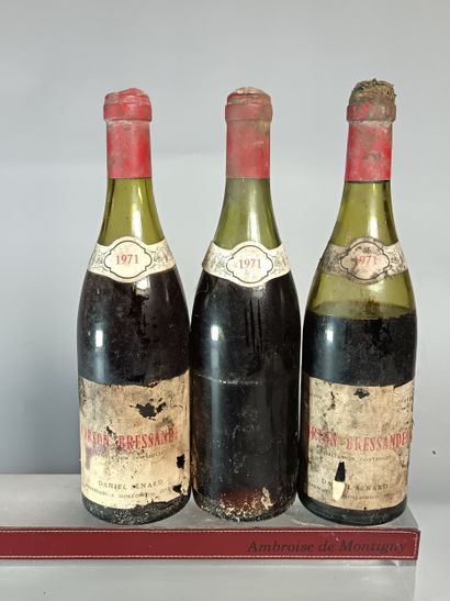 3 Bouteilles CORTON Grand Cru BRESSANDES...