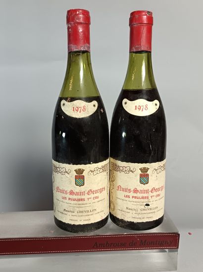 2 Bouteilles NUITS SAINT GEORGES 1er Cru...