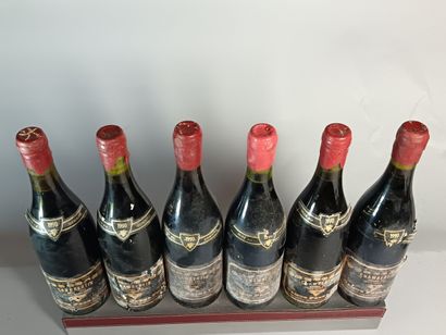 6 Bouteilles CHAMBERTIN Grand Cru 1990 -...