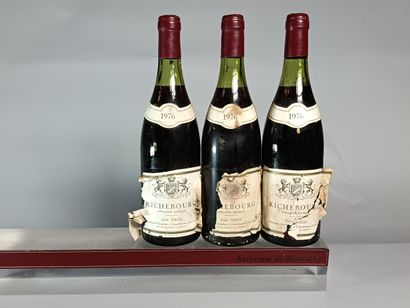 3 Bouteilles RICHEBOURG Grand cru 1976 -...