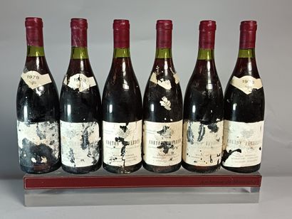6 Bouteilles CORTON Grand Cru RENARDES 1978...