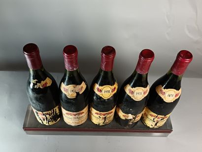 5 Bouteilles VOSNE ROMANÉE 1er Cru Les Malconsorts...