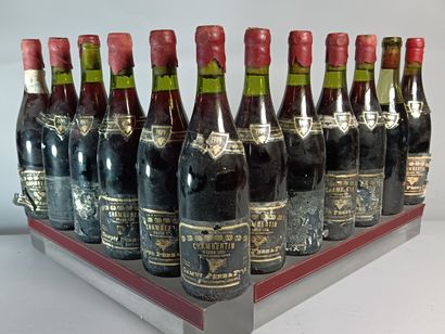12 Bouteilles CHAMBERTIN Grand Cru 1989 -...