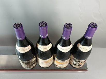 4 Bouteilles MOULIN A VENT 2007 - CHANSON
Étiquettes...