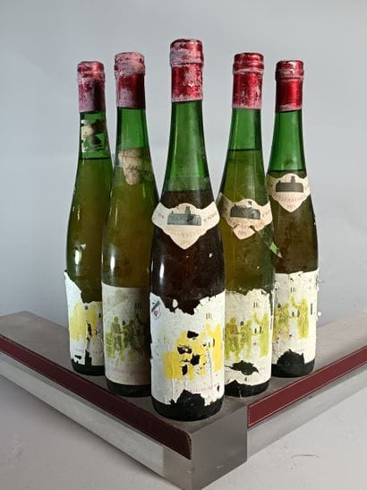 5 Bouteilles TRAMINER KITTERLE 1971 - Domaine...