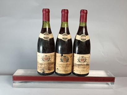 3 Bouteilles CHAMBOLLE MUSIGNY 1er Cru Les...