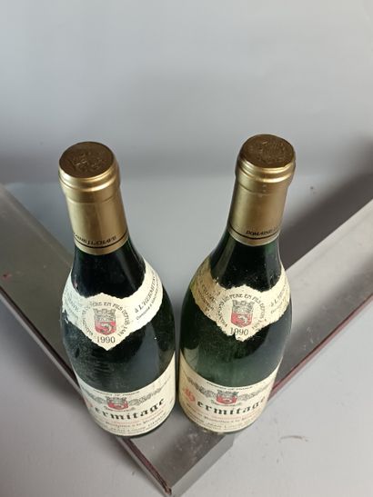 2 Bouteilles HERMITAGE Blanc Jean Louis CHAVE...