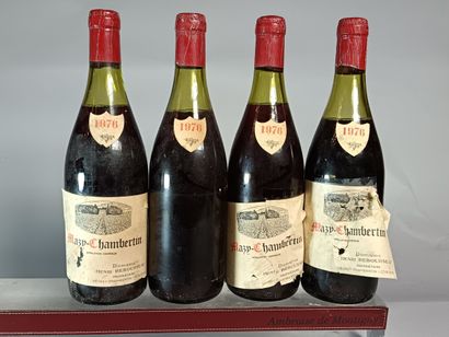 4 Bouteilles MAZY CHAMBERTIN 1976 - Henri...