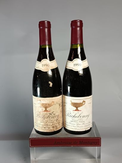 2 Bouteilles RICHEBOURG Grand cru 1990 -...