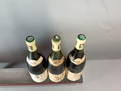 3 Bouteilles VOLNAY 1er cru SANTENOTS 1978...