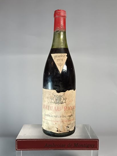 1 Bouteille CHÂTEAUNEUF DU PAPE 1978 - Château...