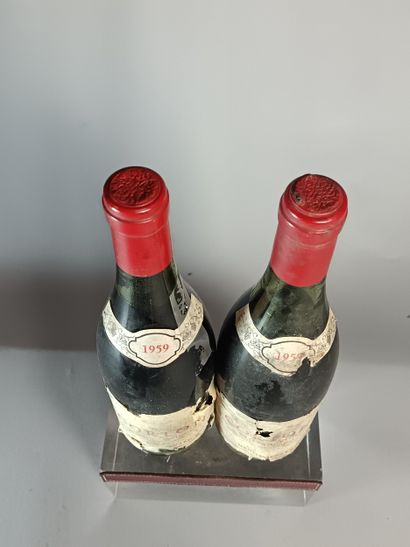 2 Bouteilles CORTON Grand Cru 1959 - Daniel...