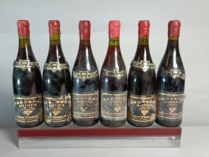 6 Bouteilles CHAMBERTIN Grand Cru 1990 -...