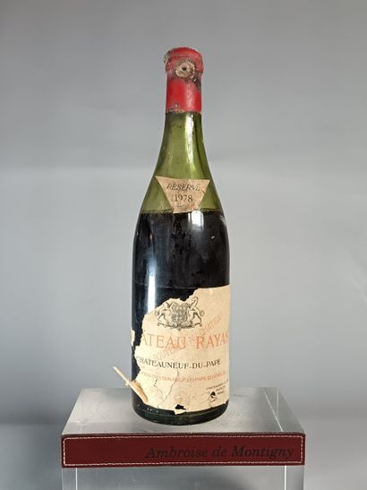 1 Bouteille CHÂTEAUNEUF DU PAPE 1978 - Château...