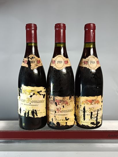 3 Bouteilles VOSNE ROMANÉE 1er Cru Les Malconsorts...