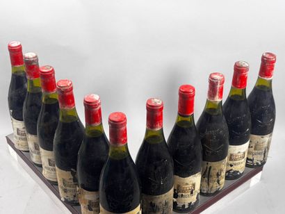 11 Bouteilles CHÂTEAUNEUF DU PAPE 1976 -...