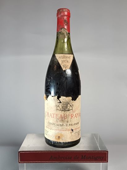 1 Bouteille CHÂTEAUNEUF DU PAPE 1978 - Château...