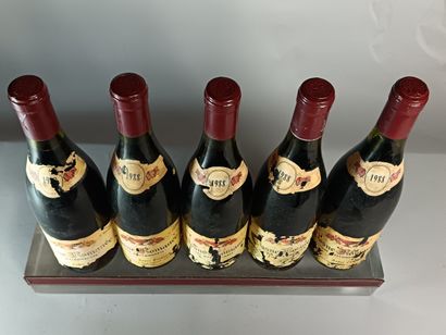 5 Bouteilles VOSNE ROMANÉE 1er Cru Les Malconsorts...