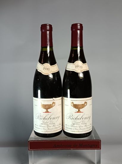 2 Bouteilles RICHEBOURG Grand cru 1990 -...