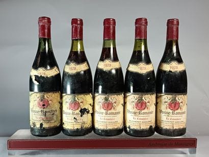 5 Bouteilles VOSNE ROMANÉE La Colombière...