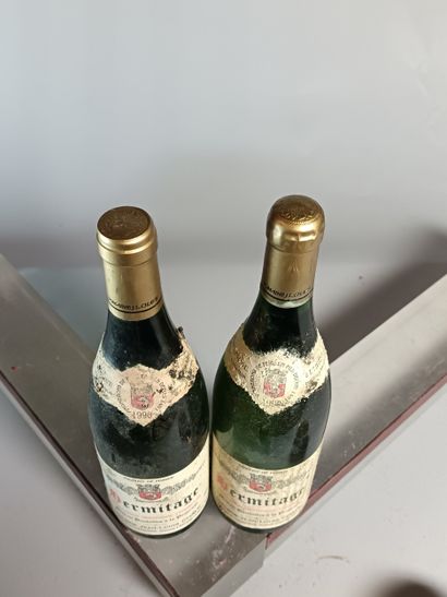 2 Bouteilles HERMITAGE Blanc Jean Louis CHAVE...