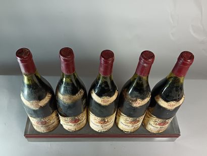 5 Bouteilles VOSNE ROMANÉE 1976 - MUGNERET...