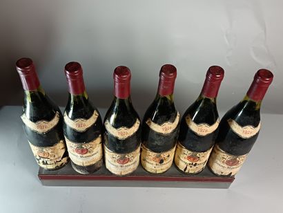 6 Bouteilles VOSNE ROMANÉE 1976 - MUGNERET...