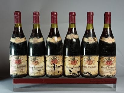 6 Bouteilles VOSNE ROMANÉE 1976 - MUGNERET...