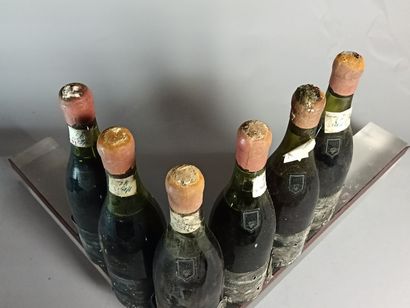 6 Bouteilles MAZY CHAMBERTIN Grand Cru 1972...