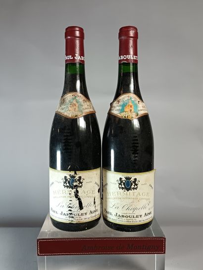 2 Bouteilles HERMITAGE La Chapelle 1990 -...