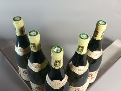 5 Bouteilles MEURSAULT 1er cru Charmes 1992...