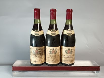 3 Bouteilles CHAMBOLLE MUSIGNY 1er Cru Les...