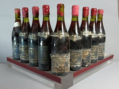 9 Bouteilles MAZY CHAMBERTIN Grand Cru 1990...
