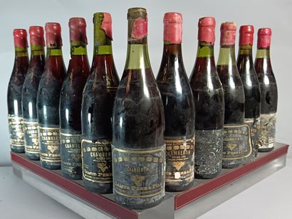 11 Bouteilles CHAMBERTIN Grand Cru - CAMUS...