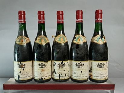 5 Bouteilles HERMITAGE La Chapelle 1985 -...