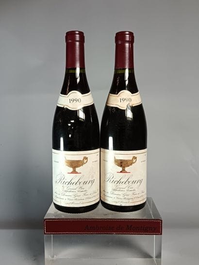 2 Bouteilles RICHEBOURG Grand cru 1990 -...