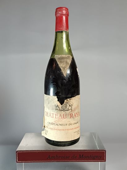1 Bouteille CHÂTEAUNEUF DU PAPE 1978 - Château...