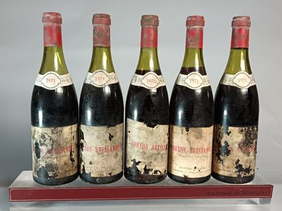 5 Bouteilles CORTON Grand Cru BRESSANDES...