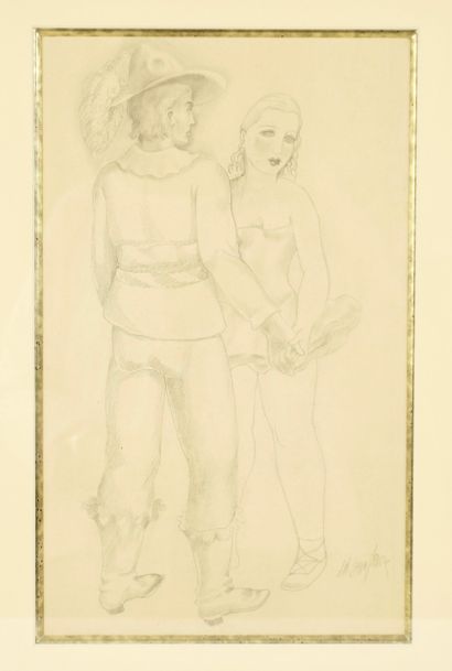 Edgard SCAUFFLAIRE (1893-1960). Dessin à...