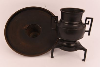 Chine. Vers 1900. Brasero en bronze