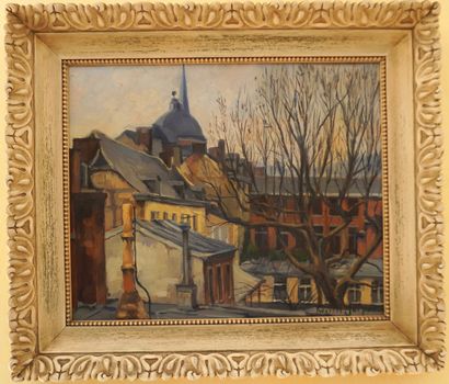 Marcel JASPAR (1886-1952). Huile sur toile....