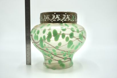 Verre de Bohême. PIQUE FLEURS 064. En verre....