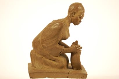 Sculpture de Do Simbigi. Ruwanda 1968. Sculpture...