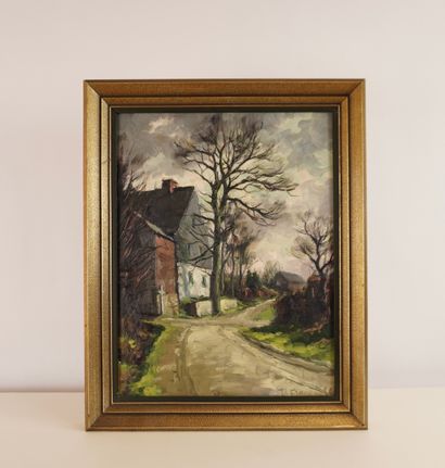 T. S. Françoise. Maison sur un chemin.
Dimensions...